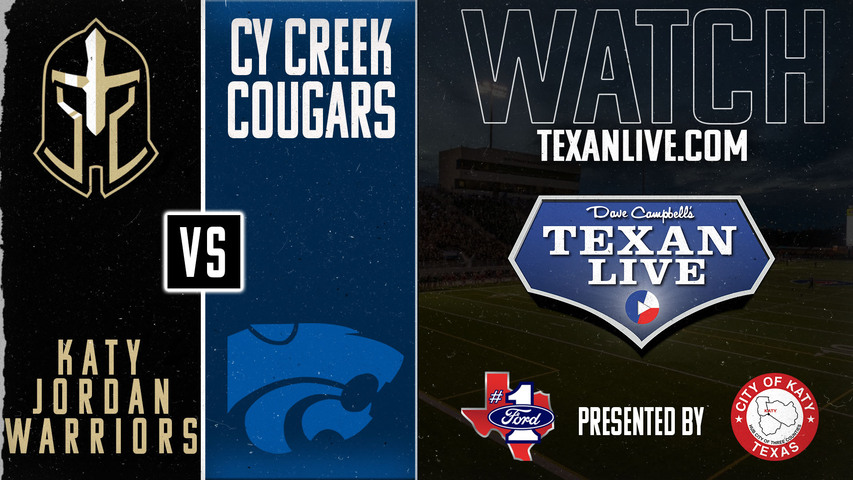 Jordan vs Cy Creek - 6:30pm- 8/29/2024 - Football - Live from Pridgeon Stadium