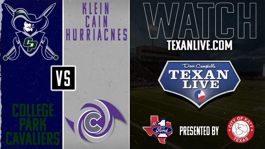 College Park vs Klein Cain - 6:00pm- 9/7/2024 - Football - Live from Klein Memorial Stadium