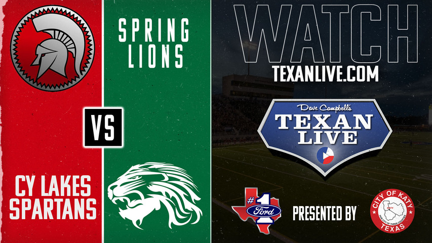 Cy Lakes vs Spring - 7:00pm- 9/7/2024 - Football - Live from Planet Ford District Stadium