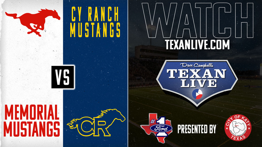 Spring Branch Memorial vs Cy Ranch - 6:00pm- 9/14/2024 - Football - Live from Pridgeon Stadium