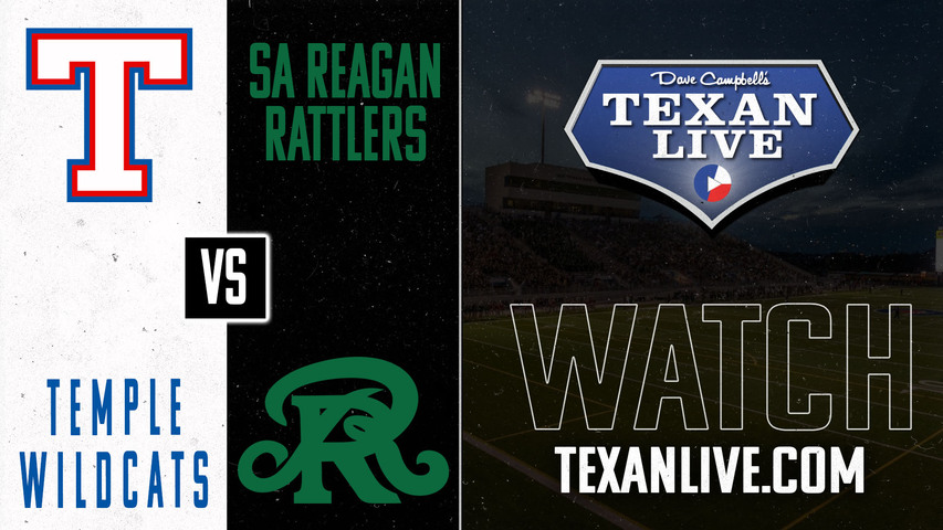 Temple vs SA Reagan - 7:30pm- 9/13/2024 - Football - Live from Heroes Stadium