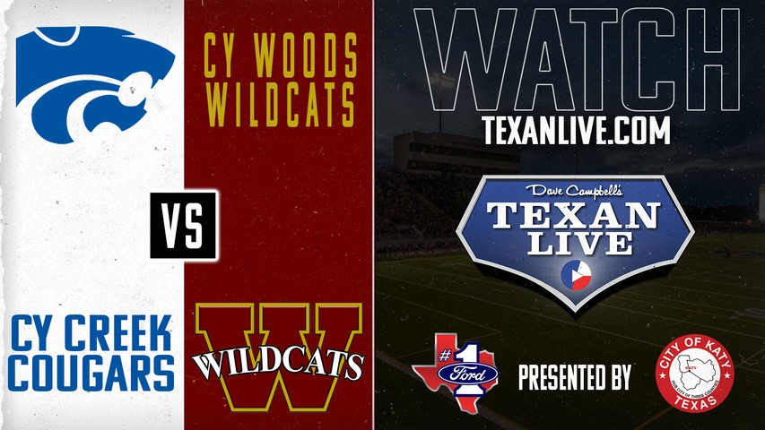 Cy Creek vs Cy Woods - 7:00pm- 9/13/2024 - Football - Live from Pridgeon Stadium