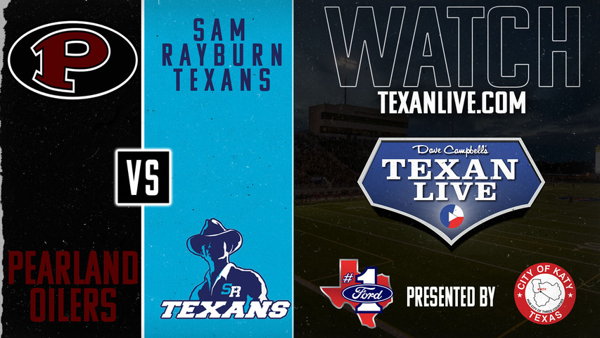 Pearland vs Sam Rayburn - 7:00pm- 9/13/2024 - Football - Live from Veterans Memorial Stadium