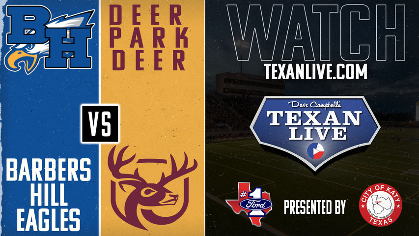 Barbers Hill vs Deer Park - 7:00pm- 9/13/2024 - Football - Live from Abshier Stadium