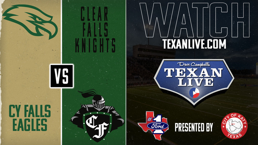 Cy Falls vs Clear Falls - 6:00pm- 9/12/2024 - Football - Live from Veterans Memorial Stadium