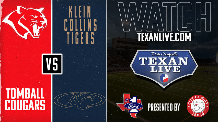 Tomball vs Klein Collins - 7:00pm- 9/12/2024 - Football - Live from Klein Memorial Stadium