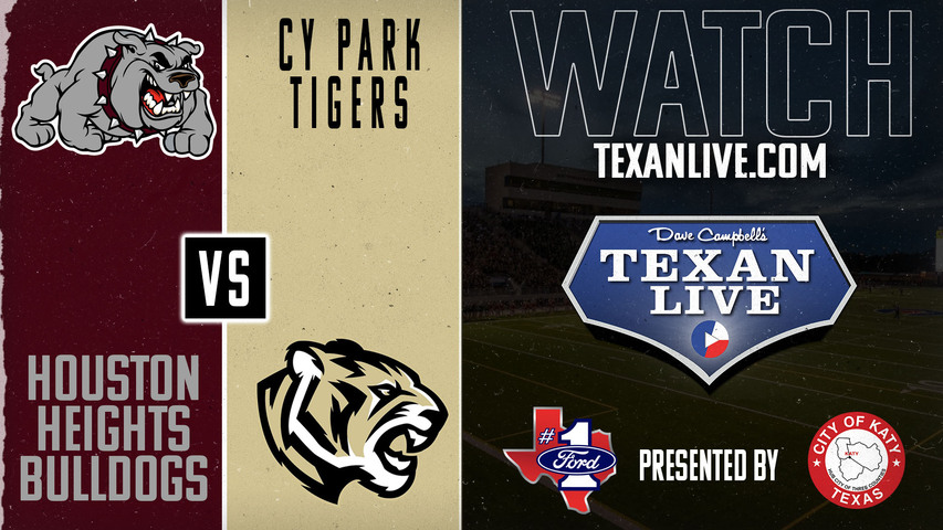 Heights vs Cy Park - 6:30pm- 9/12/2024 - Football - Live from Cy Fair FCU Stadium