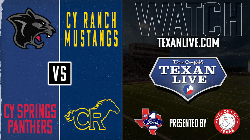 Cy Springs vs Cy Ranch - 7:00pm- 9/20/2024 - Football - Live from Cy Fair FCU Stadium