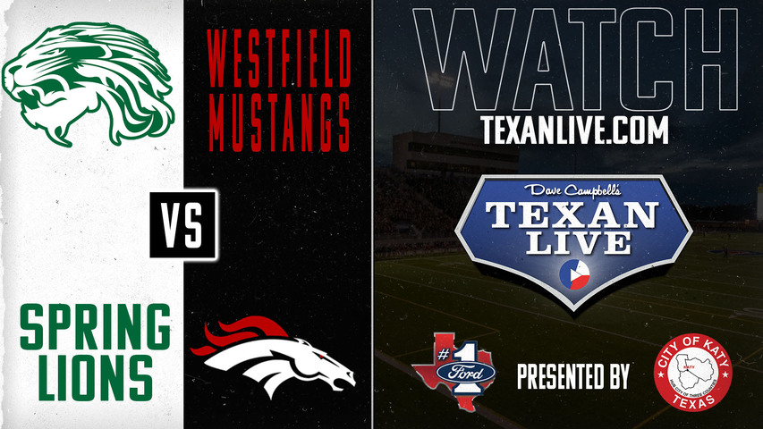 Spring vs Westfield - 7:00pm- 9/27/2024 - Football - Planet Ford District Stadium