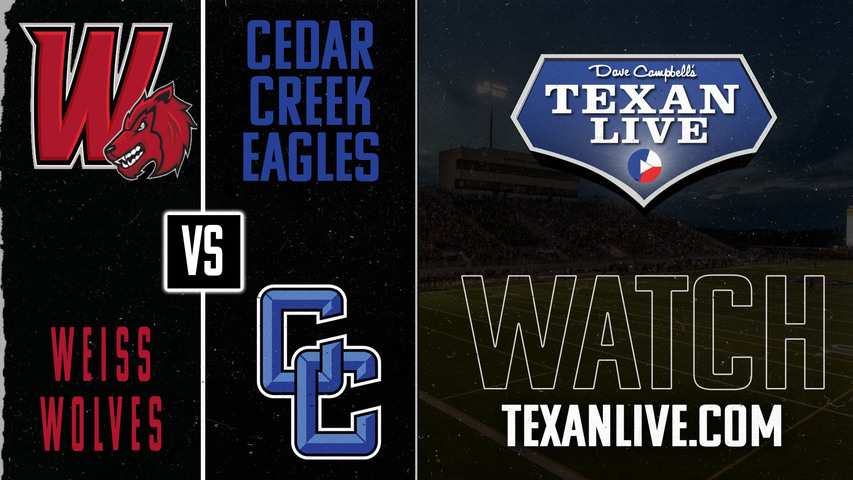 Weiss vs Cedar Creek - 7:00pm- 10/4/2024 - Football - Bastrop Memorial Stadium