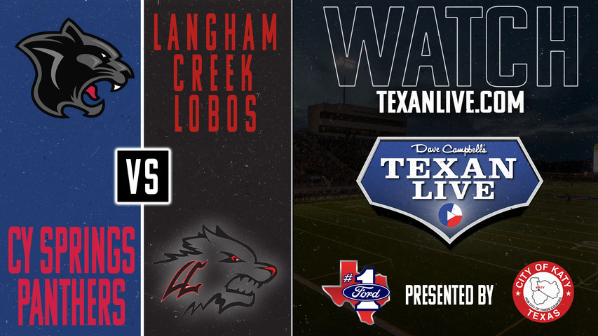 Cy Springs vs Langham Creek - 6:00pm- 10/12/2024 - Football - Cy Fair FCU Stadium