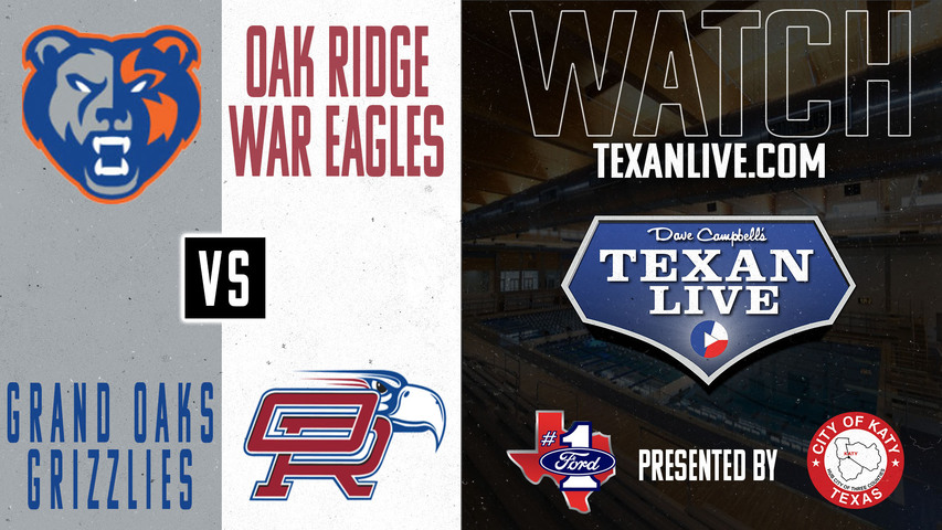 Grand Oaks vs Oak Ridge - 6pm start- 10/15/2024 - Waterpolo - Boys -Live from Conroe ISD Wilkinson Natatorium - Regional Quarter Final - Playoffs