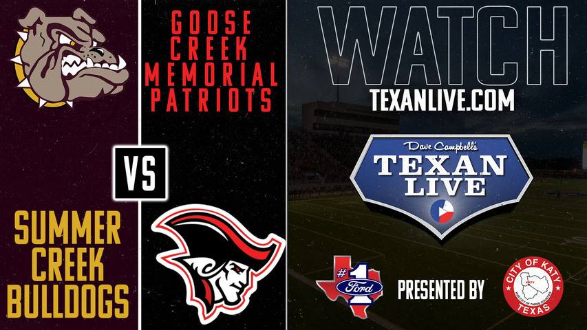 Summer Creek vs Goose Creek Memorial- 7:00pm- 10/18/2024 - Football - Stallworth Stadium