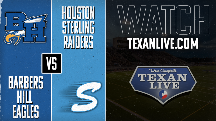 Barbers Hill vs Sterling - 7:00pm- 11/15/2024 - Football - Bi-district - Playoffs - Live from Barnett Stadium