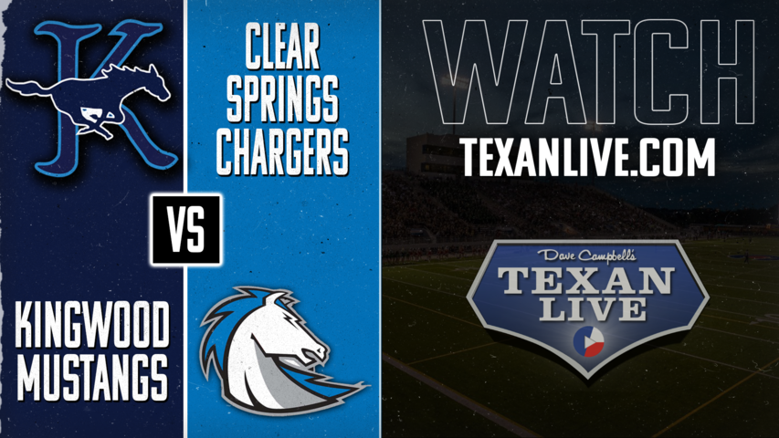 Kingwood vs Clear Springs - 7:00pm- 11/15/2024 - Football - Bi-district - Playoffs - Live from Challenger-Columbia