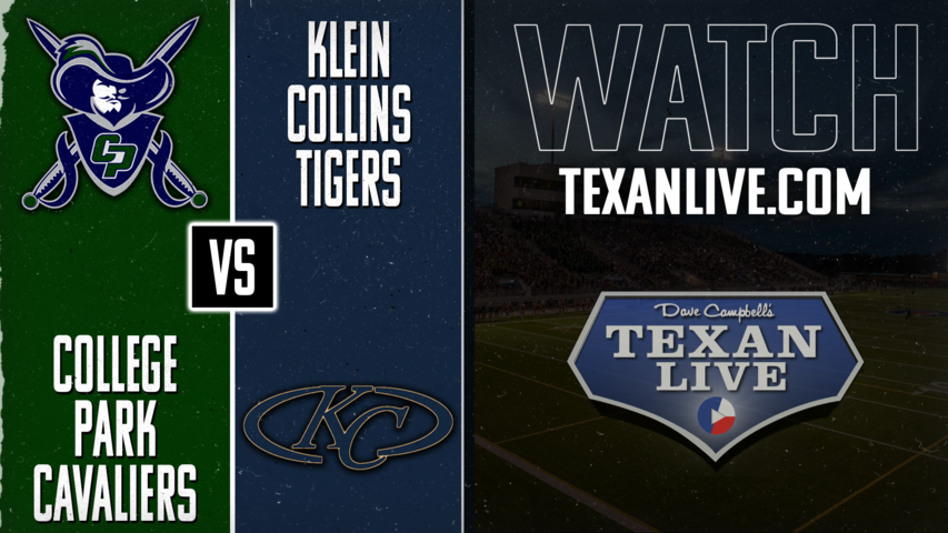 College Park vs Klein Collins - 7:00pm- 11/22/2024 - Football - Area Round - Playoffs - Live from Thorne Stadium