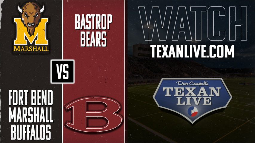 Fort Bend Marshall vs Bastrop - 7:00pm- 11/22/2024 - Football - Area Round - Playoffs - Live from Waller ISD Stadium