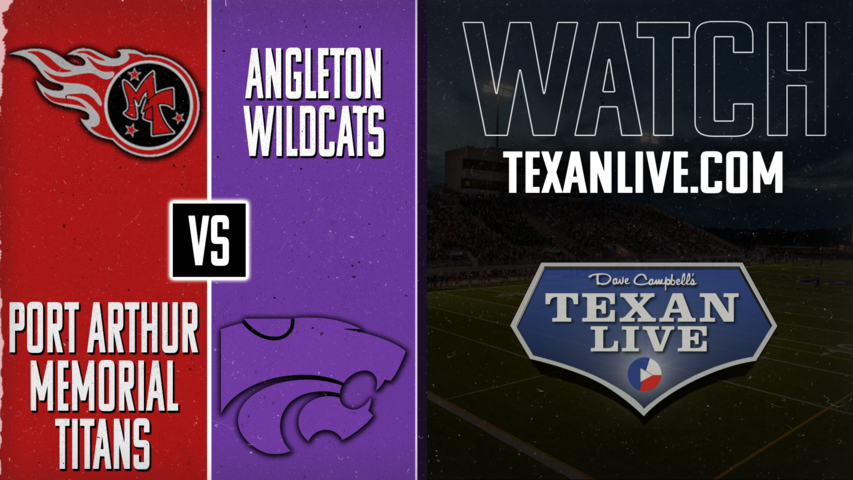 Port Arthur Memorial vs Angleton - 7:00pm- 11/22/2024 - Football - Area Round - Playoffs - Live from Pridgeon Stadium