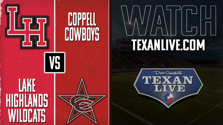 Lake Highlands vs Coppell - 7:00pm- 11/22/2024 - Football - Area Round - Playoffs - Live from Clark Field