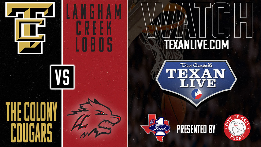 The Colony vs Langham Creek - 6:30pm - 12/12/2024 - Boys Basketball - Live from Langham Creek High School - Gym 2 - Cy Hoops Tournament