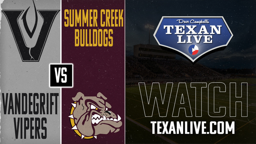 Summer Creek vs Vandegrift - 7:00pm- 12/14/2024 - Football - State Semi-finals - Playoffs - Live from Mclane stadium