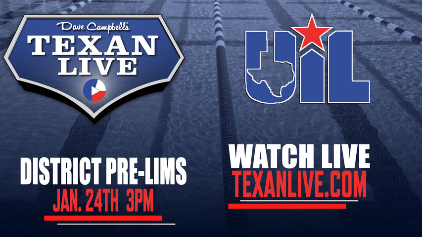 19-6A District Swim Pre-lims - 3pm - 1/24/2025 - Live from Jordan High School Natatorium