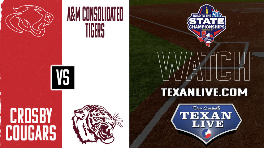 Crosby vs A&M Consolidated - 7:30pm - 4/25/2025 - Softball - Bi District - Playoffs - Game Two - Live from Cy Woods High School