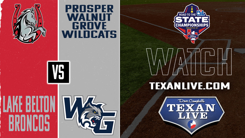 Lake Belton vs Walnut Grove - 7pm - 5/9/2025 - Softball - Regional Semi-finals - Playoffs - One Game Playoff - Live from Alvarado High School