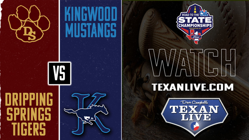 Kingwood vs Dripping Springs - 7pm - 5/29/2025 - Baseball - State Semi-Final - Playoffs - Game One - Live from Victoria Riverside Stadium