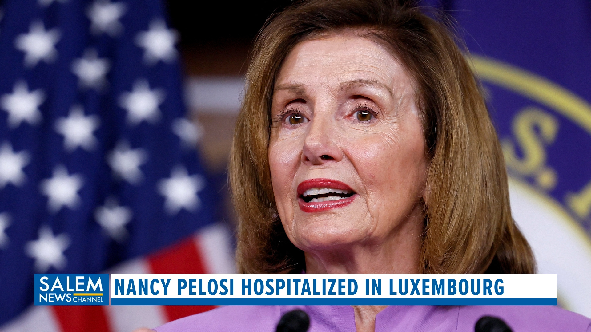 Nancy Pelosi has hip replacement surgery in Luxembourg after fall