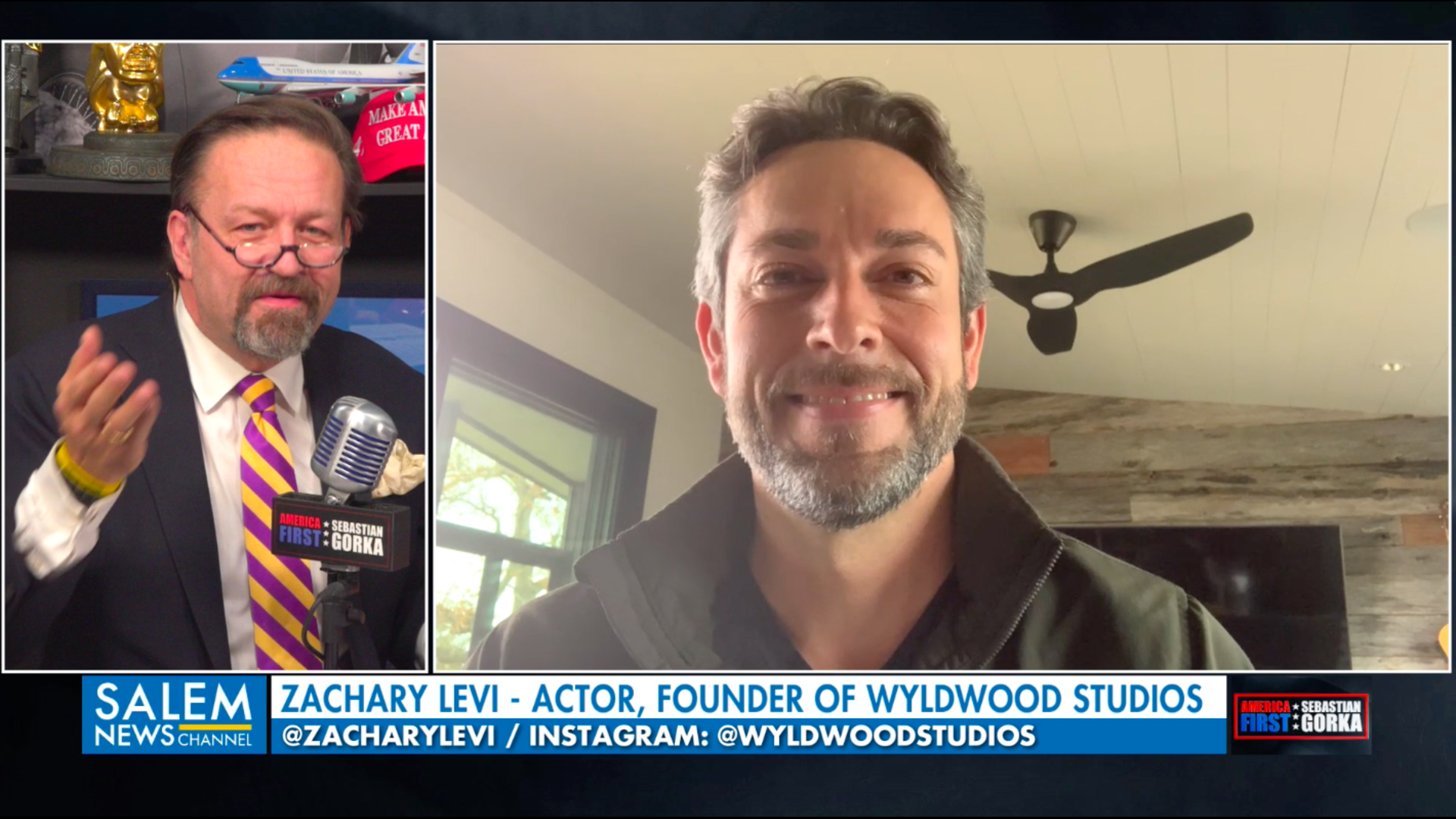Gorka and Zachary Levi: It had to be Trump