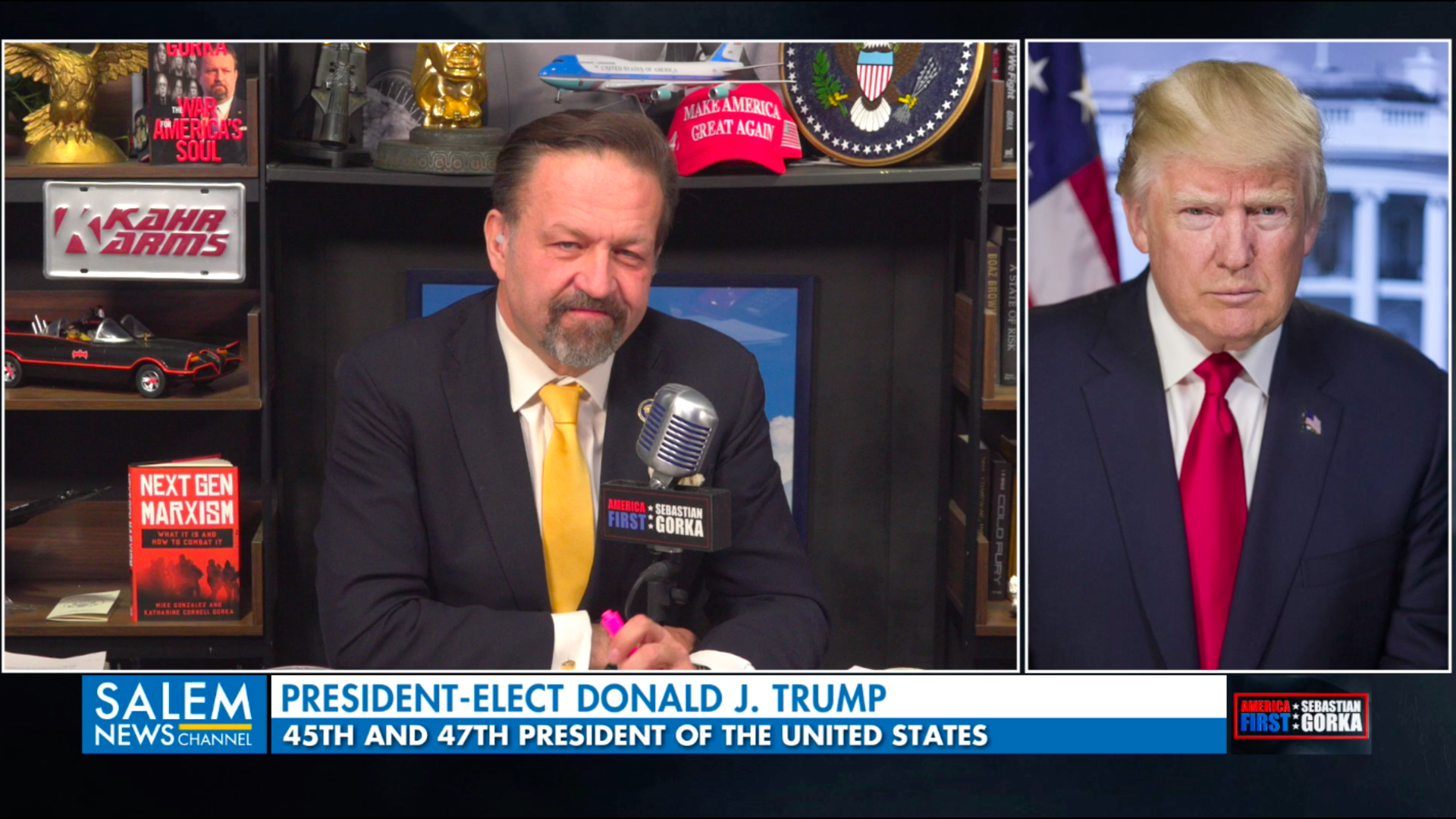 Donald Trump with Sebastian Gorka: "I am vindicated"