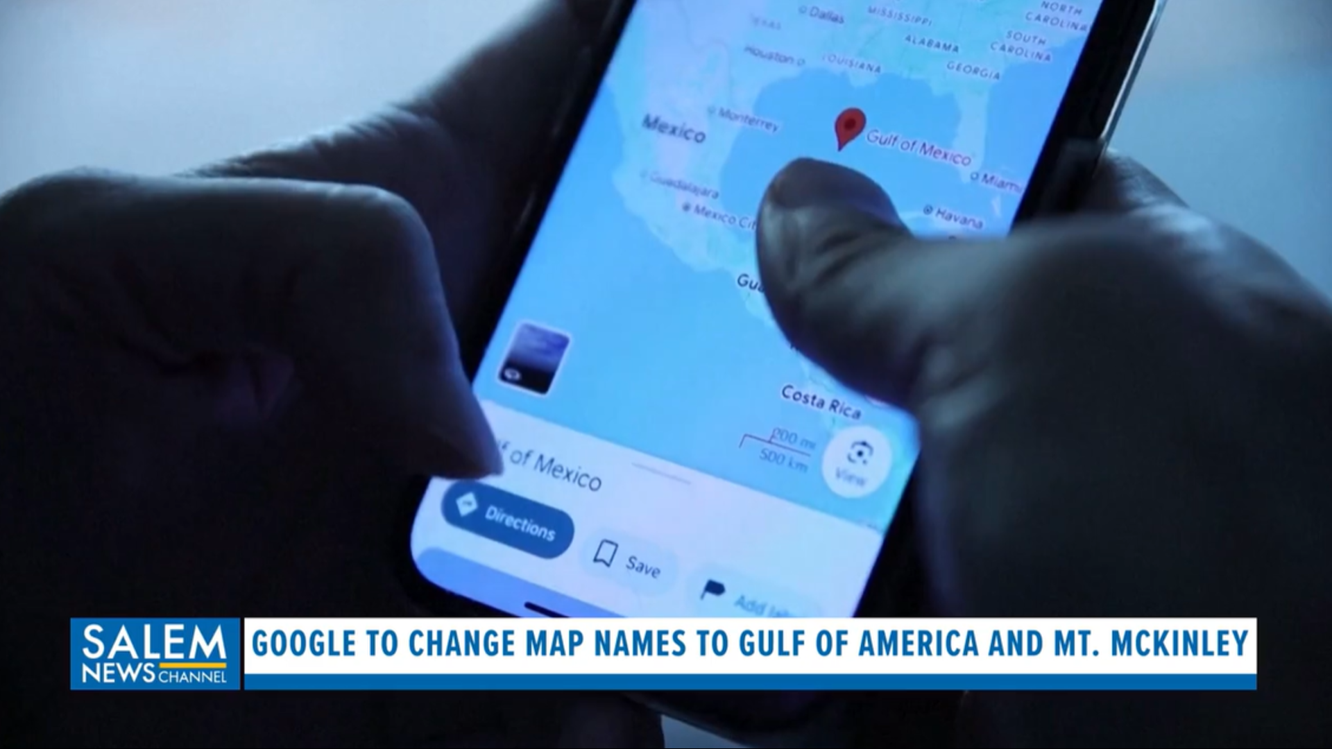 Google to edit maps with Gulf of American and Mt. McKinley