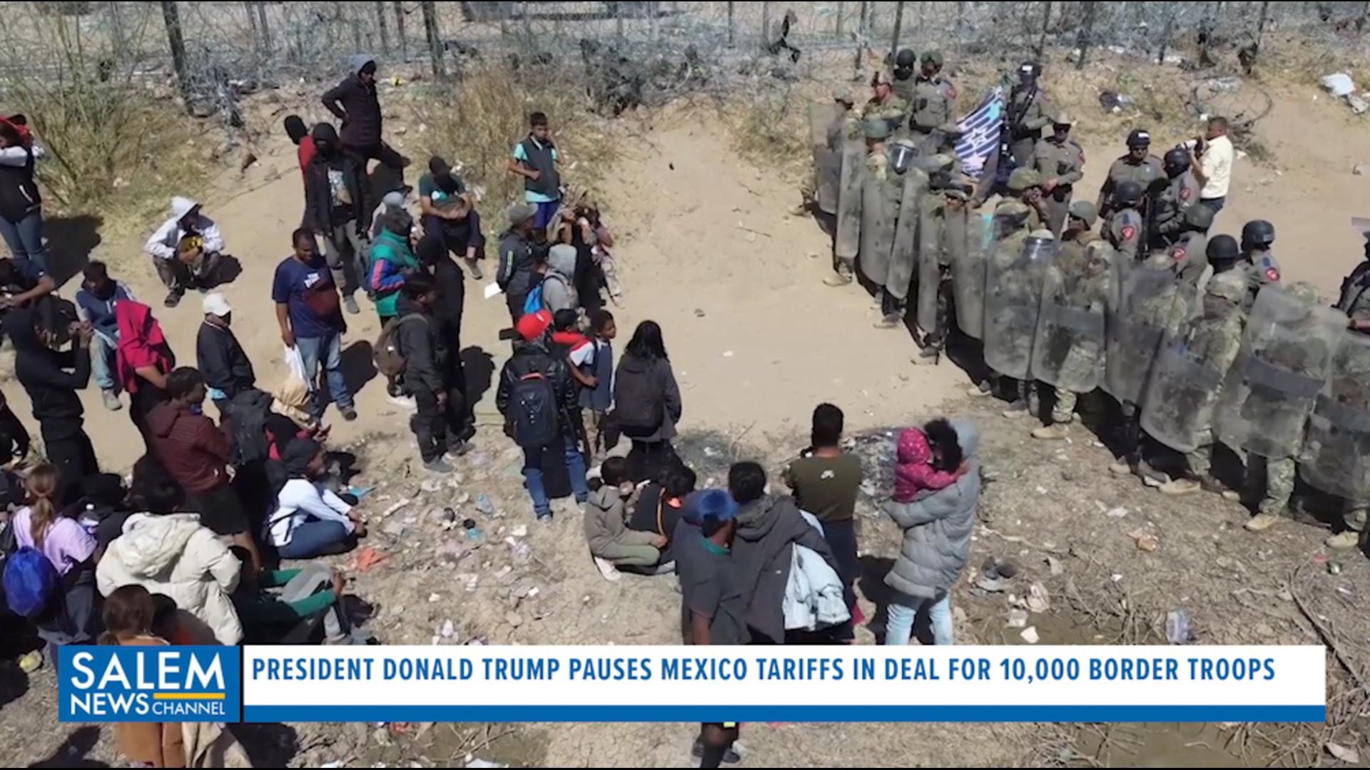President Trump pauses Mexico tariffs in deal for 10,000 border troops