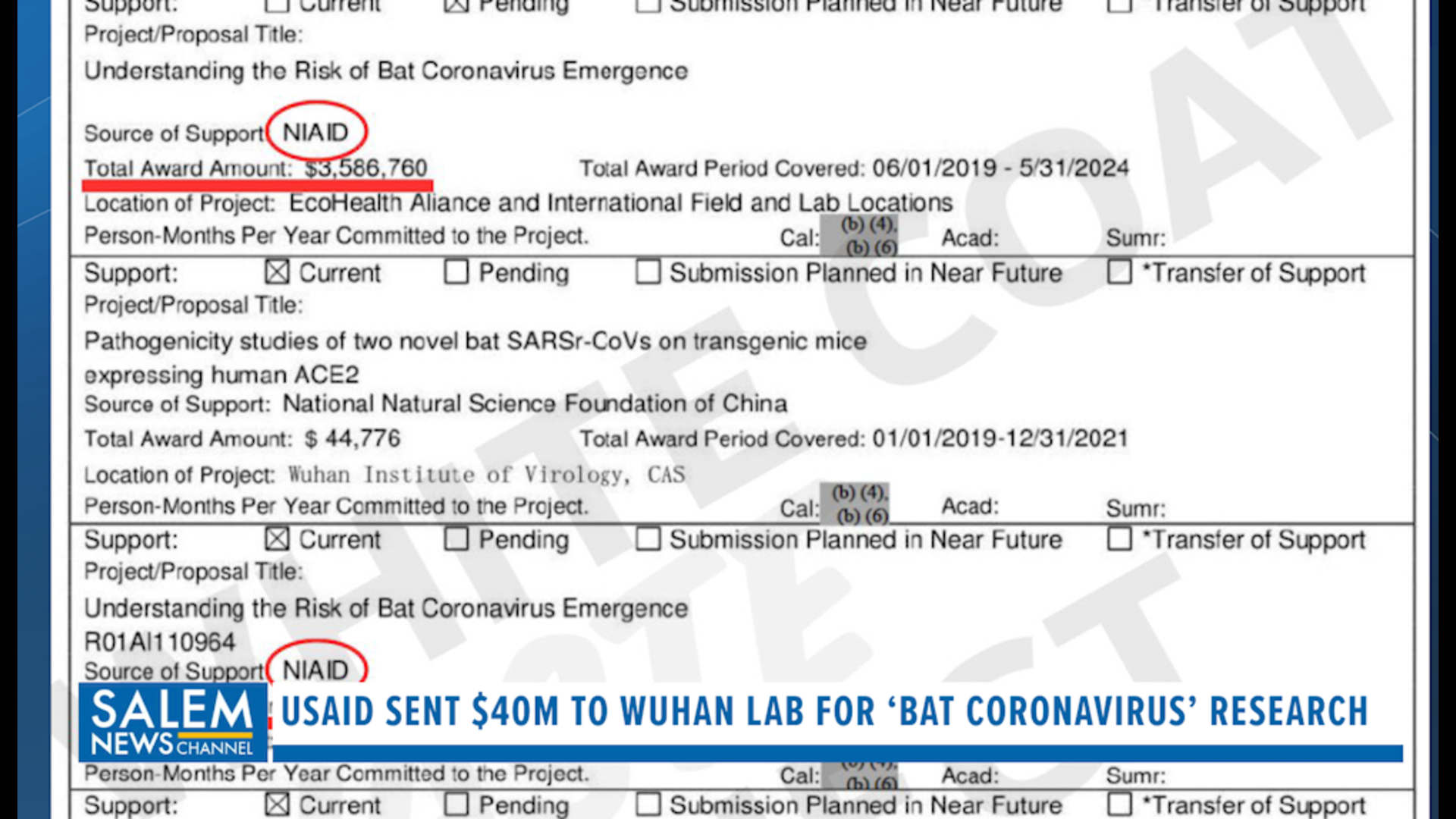 USAID sent $40M to Wuhan lab for ‘bat coronavirus’ in 2019