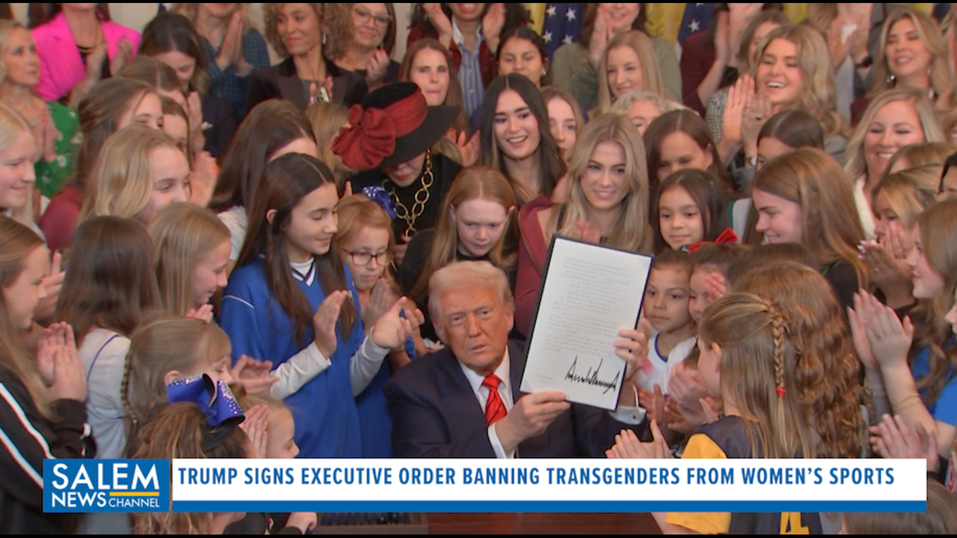 President Trump signs executive order banning transgenders from women's sports