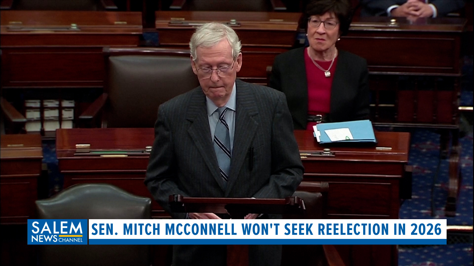 Senator Mitch McConnell won't seek reelection
