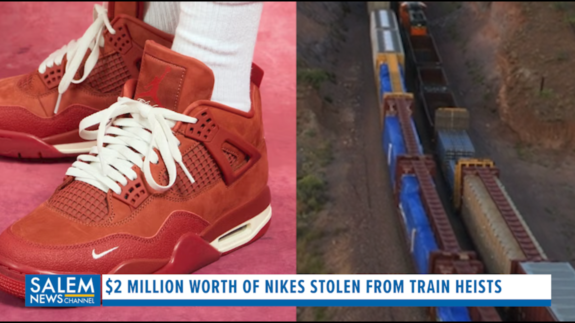 $2 million worth of Nike shoes stolen in train heist