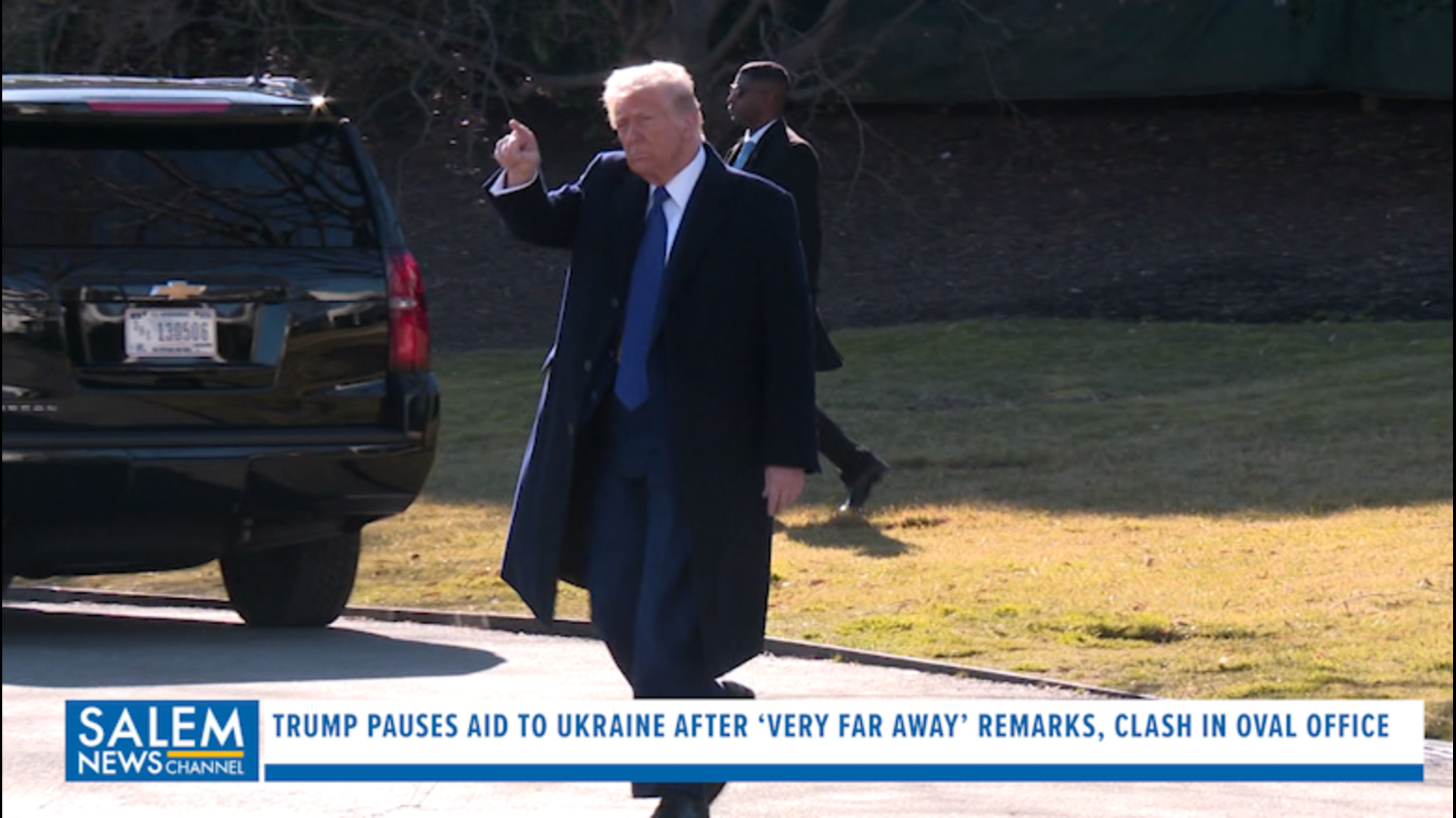 President Trump pauses aid to Ukraine after ‘very far away’ remarks