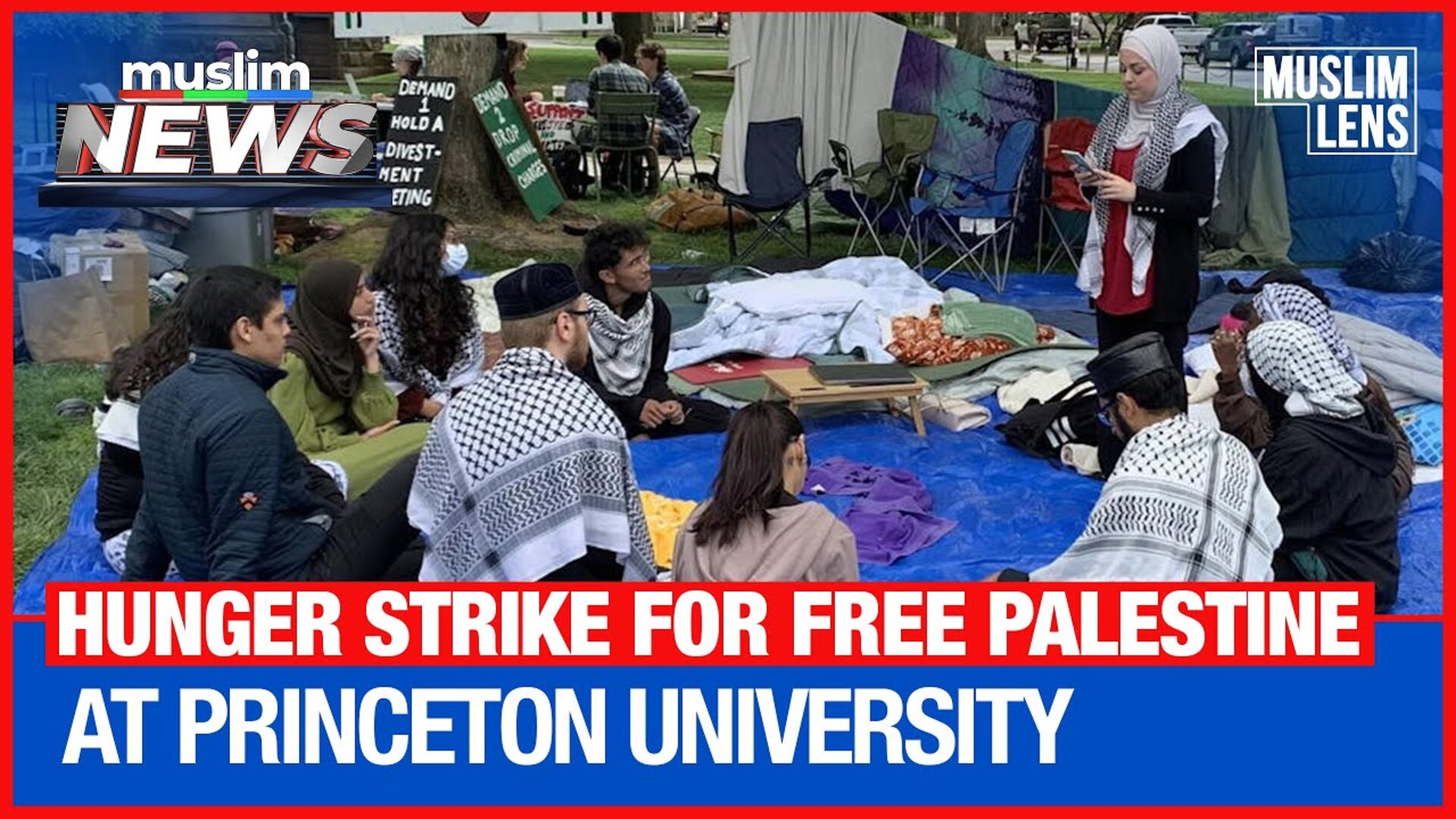 Hunger Strike For Free Palestine At Princeton University