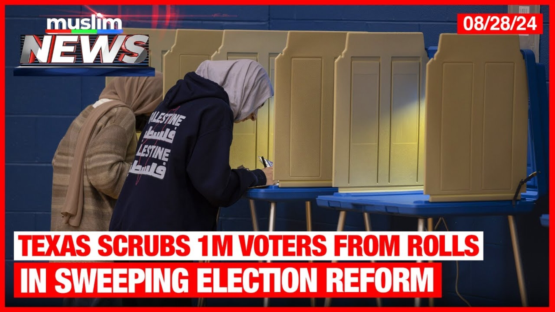 Texas Scrubs 1M Voters From Rolls In Sweeping Election Reform  | Muslim News | Aug 28, 2024