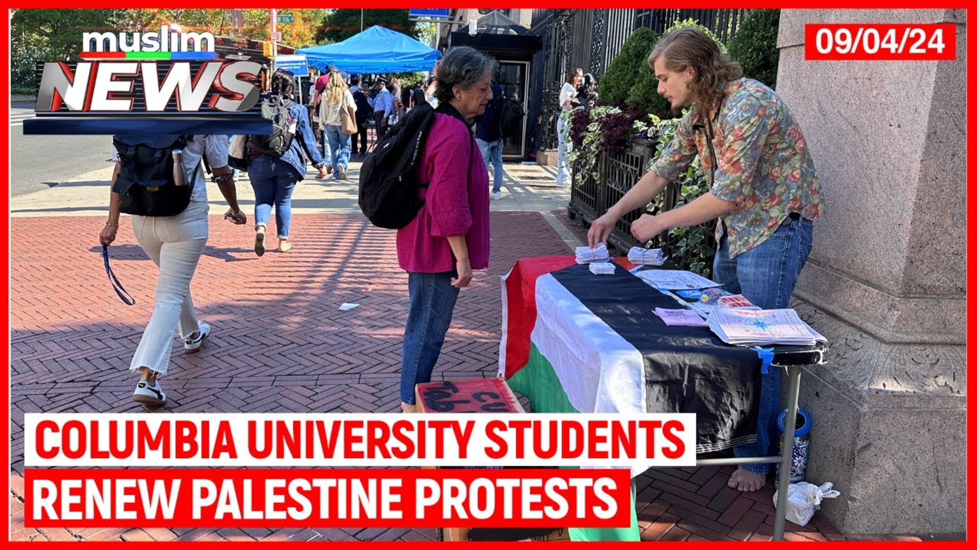 Columbia University Students Being Renew Palestine Protests | Muslim News | Sep 4, 2024