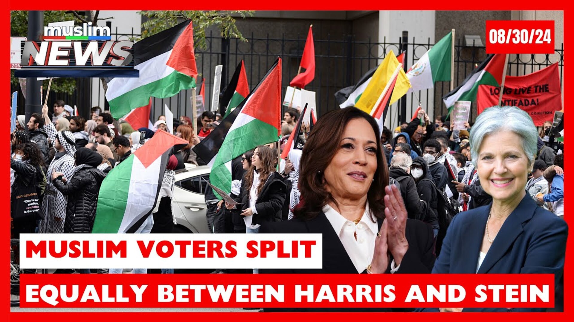 Muslim Voters Split Equally Between Harris And Stein | Muslim News | Aug 30, 2024