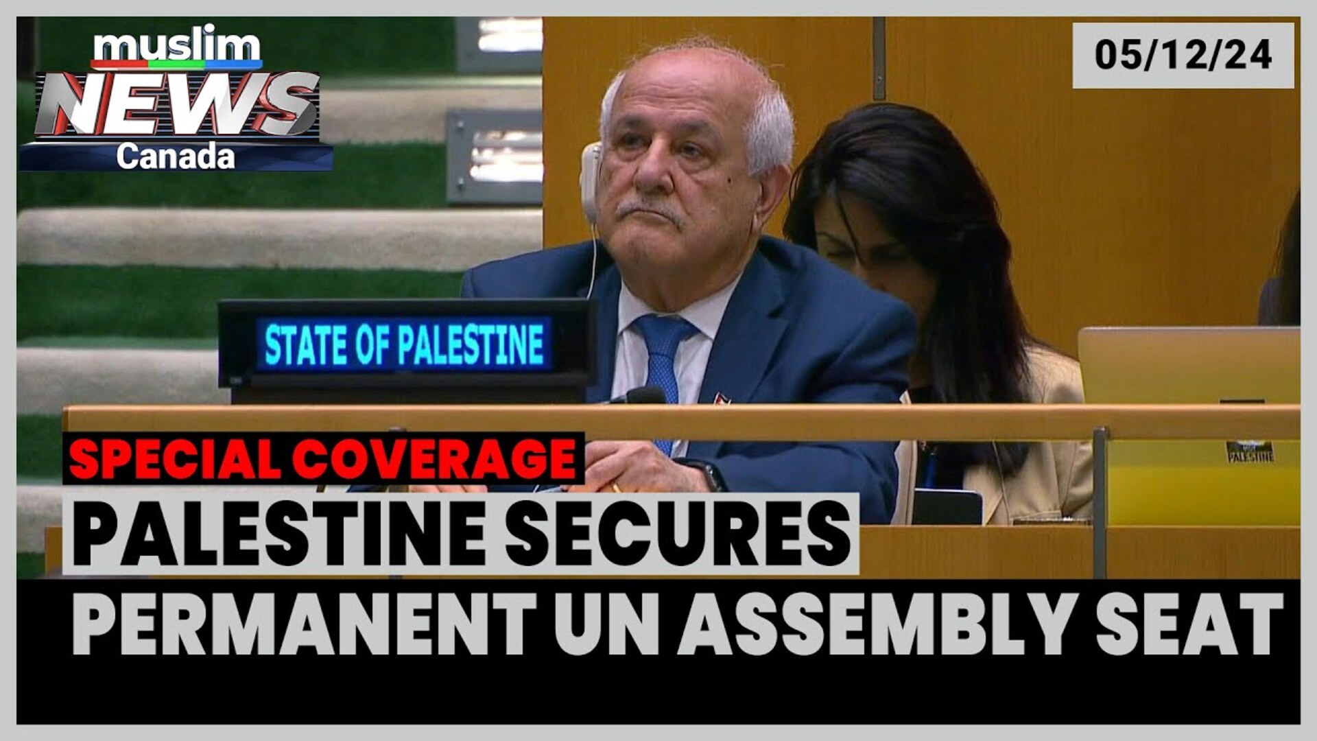 Palestine Secures Permanent United Nations Assembly Seat | September 12, 2024