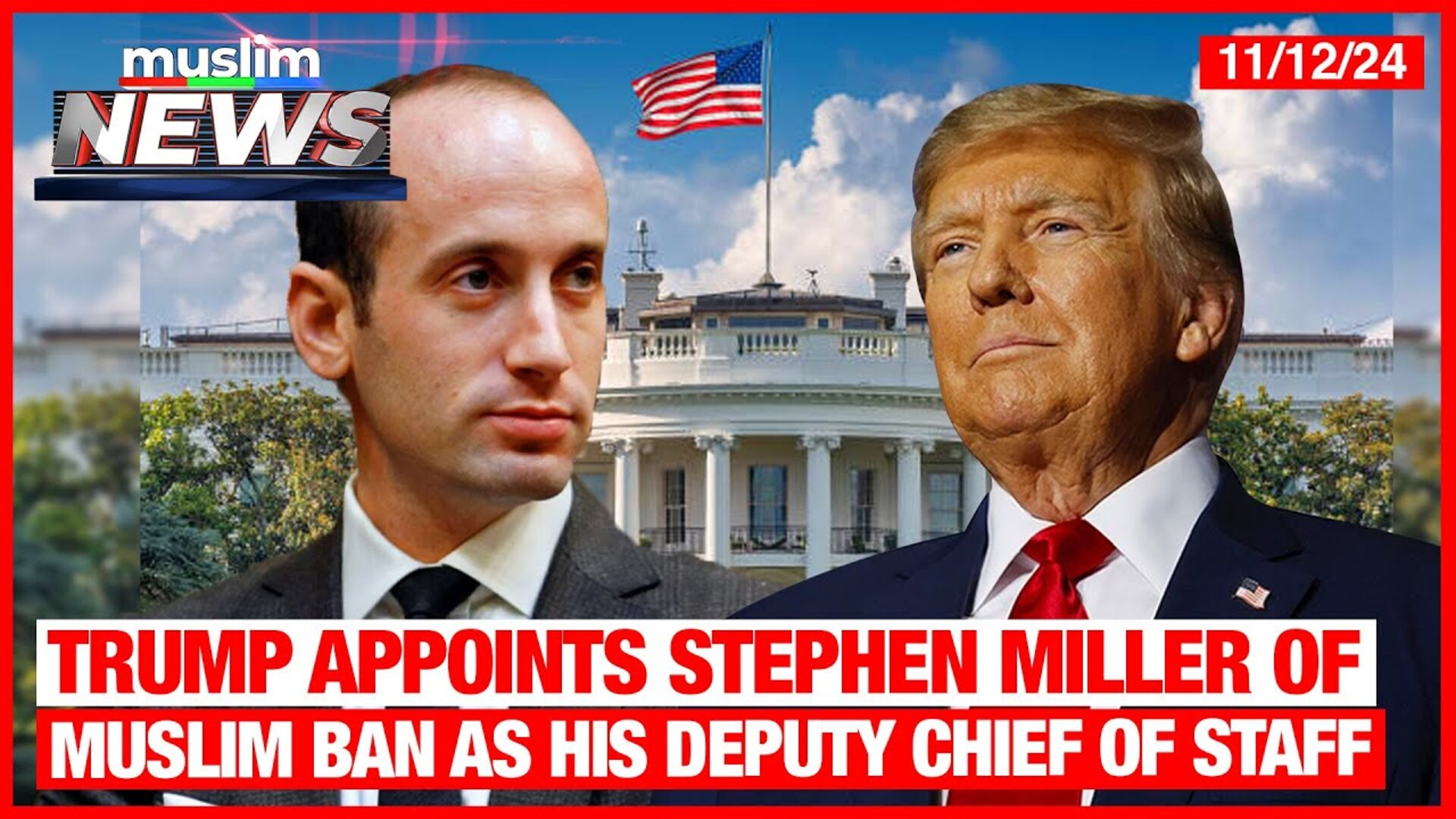 Trump Appoints Stephen Miller Of Muslim Ban As His Deputy Chief Of Staff | Muslim News |Nov 12, 2024