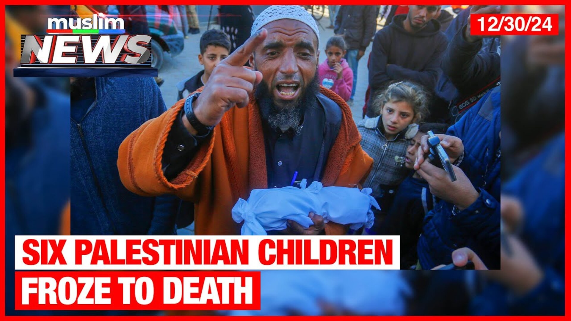 Six Palestinian Children Froze To Death | Muslim News | Dec 30, 2024